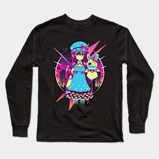 Miku's Vocal Power Date Music Shirt Long Sleeve T-Shirt